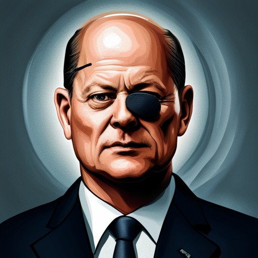 German Chancellor Olaf Scholz Sports Eye Patch Following Jogging Injury